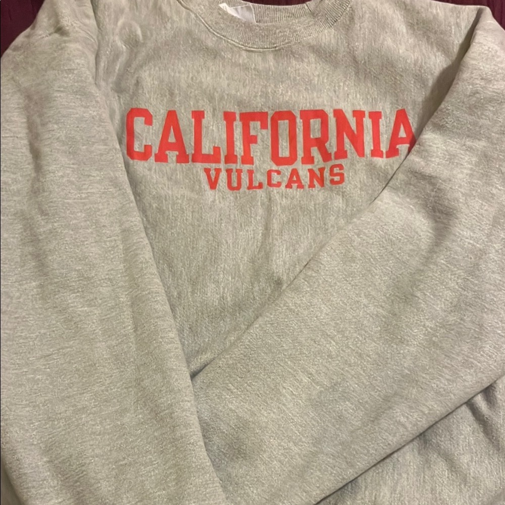 California University Sweatshirt Red Letters